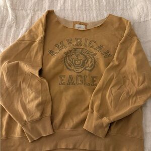American Eagle Beige/Tan Sherpa-Lined Jacket